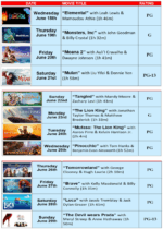 Movie Schedule