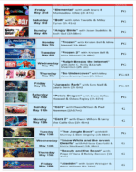 Movie Schedule