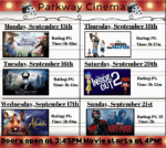 Parkway Cinema Movie Schedule